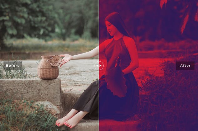 一款后期照片处理双色调专业效果Photoshop动作 Duotone Pro Photoshop Actions插图(8)