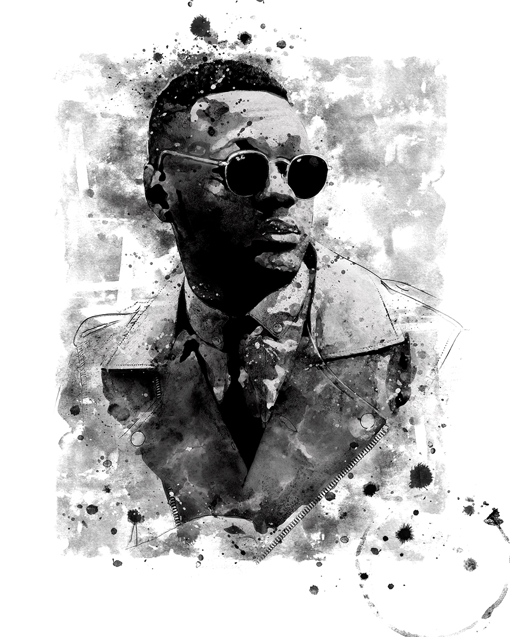 专业多功能水墨风格PS动作 Ink Art Photoshop Action插图(3)