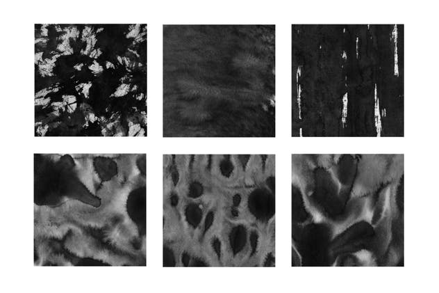 30款墨水印刷纹理肌理PS笔刷v1 30 Ink Texture Photoshop Brushes Vol. 1插图(2)