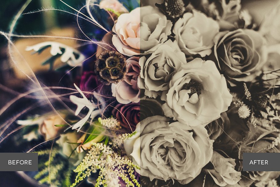 婚礼婚庆照片滤镜PS动作 Weddingful Photoshop Actions插图(3)