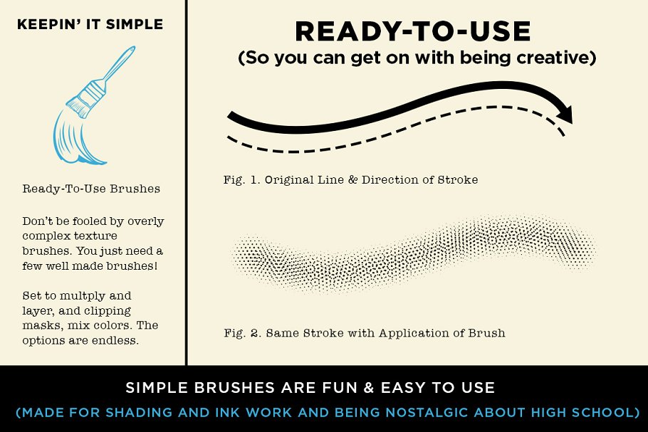高中怀旧风涂鸦笔画AI笔刷 Irvington High Vector Brushes插图(6)