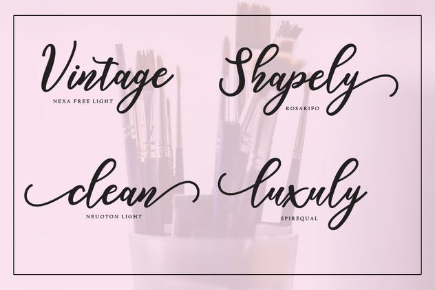 现代手写风格英文字体 Hamster Script插图(3)