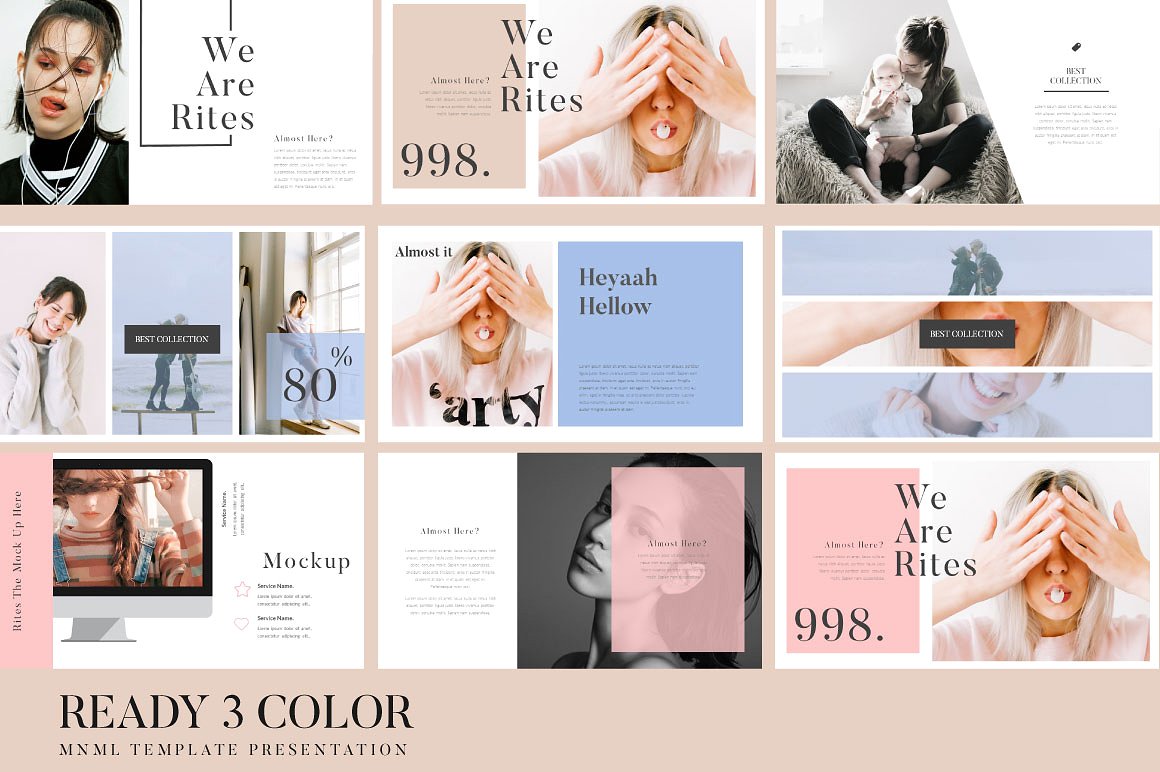 超现代和独特的谷歌幻灯片模板插图(4)