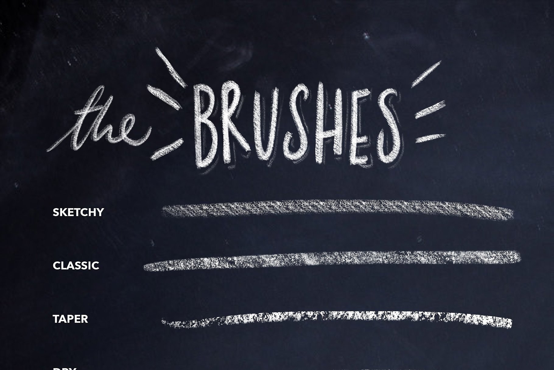 粉笔字体PS笔刷 Chalk Dust – Photoshop Lettering Kit插图(9)