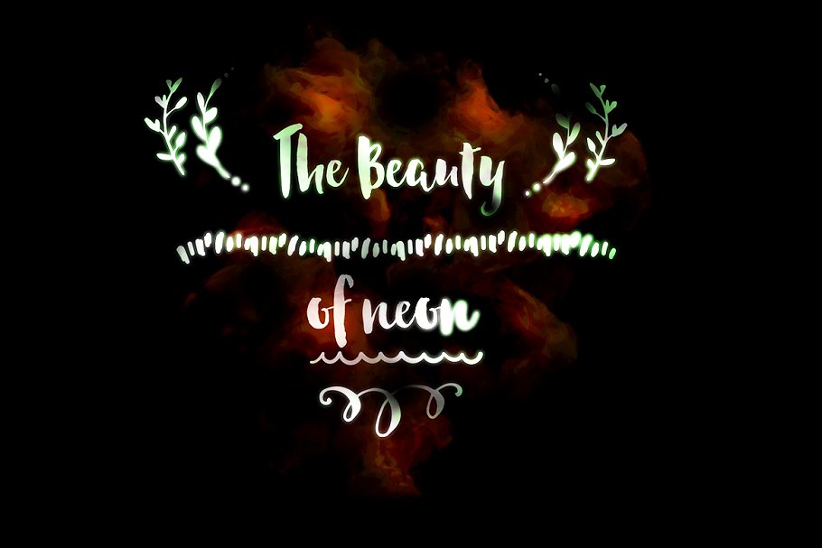 创意霓虹灯照片效果处理动作 Neon Dusty Effect插图(2)