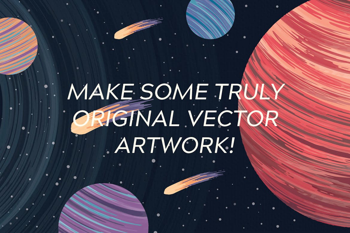 多彩混合油漆AI笔刷素材库精选 Multi-color, Mixed Paint Brushes插图(4)