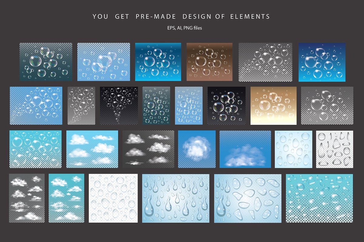 逼真的水分子叠层及大理石纹理PS图层样式插图(8)