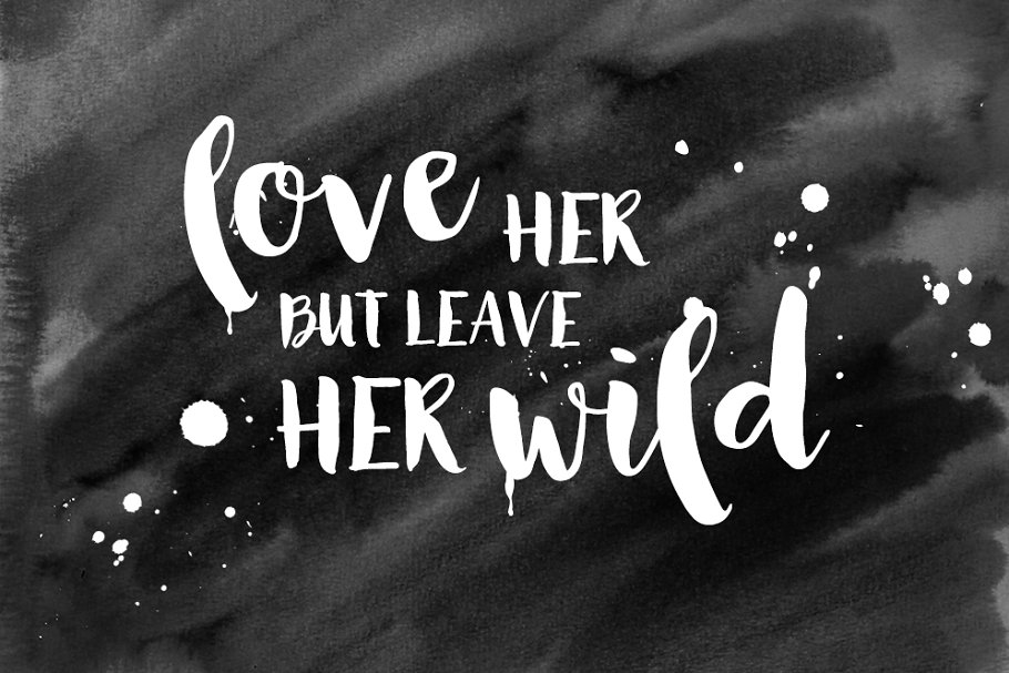 现代手写书法英文字体 Olive Sky, Modern brush font插图(2)