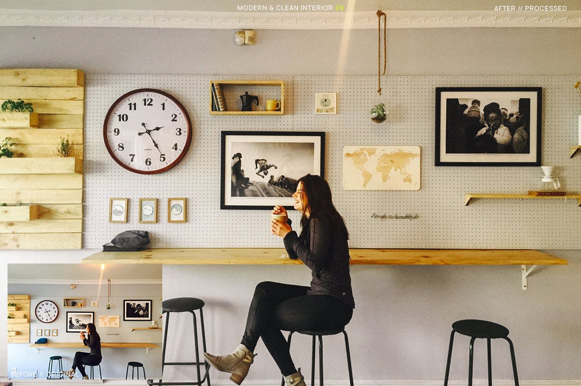 12款现代建筑&室内摄影后期LR调色预设 12 Modern & Clean Interior Presets + Mobile插图(9)