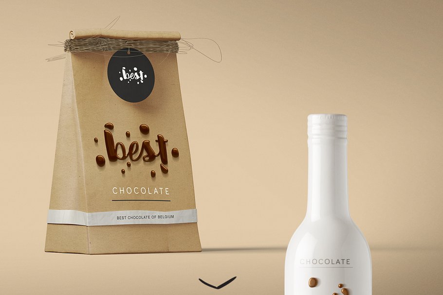 丝滑巧克力质感PS字体样式 Chocolate text effect插图(7)