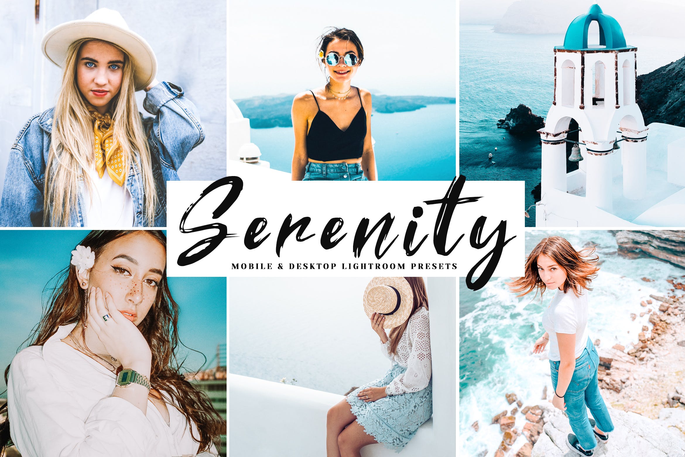 温暖活泼肤色增强照片后期处理LR调色预设 Serenity Mobile & Desktop Lightroom Presets插图