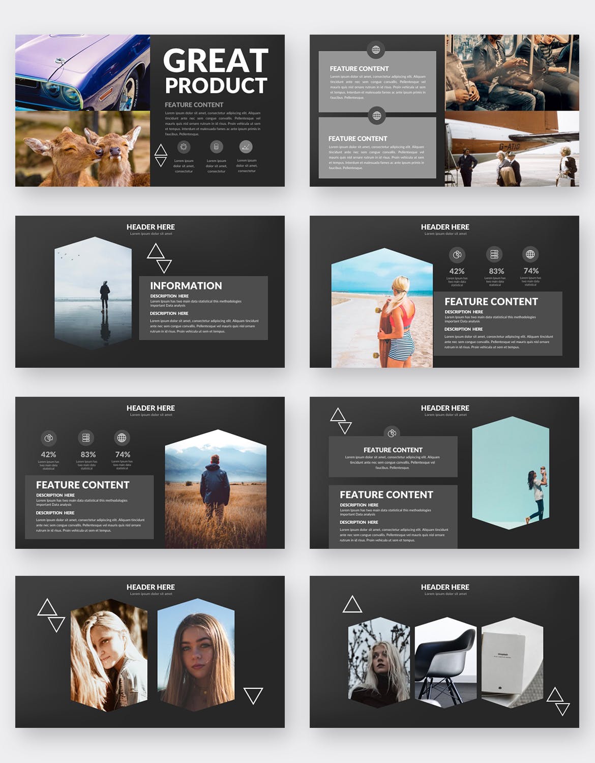 创意旅游摄影主题Keynote幻灯片模板 Kidak Keynote Template插图(7)
