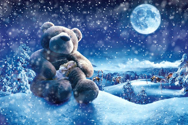 雪花飞舞动态效果PS动作 Snow Animation Photoshop Action插图(7)