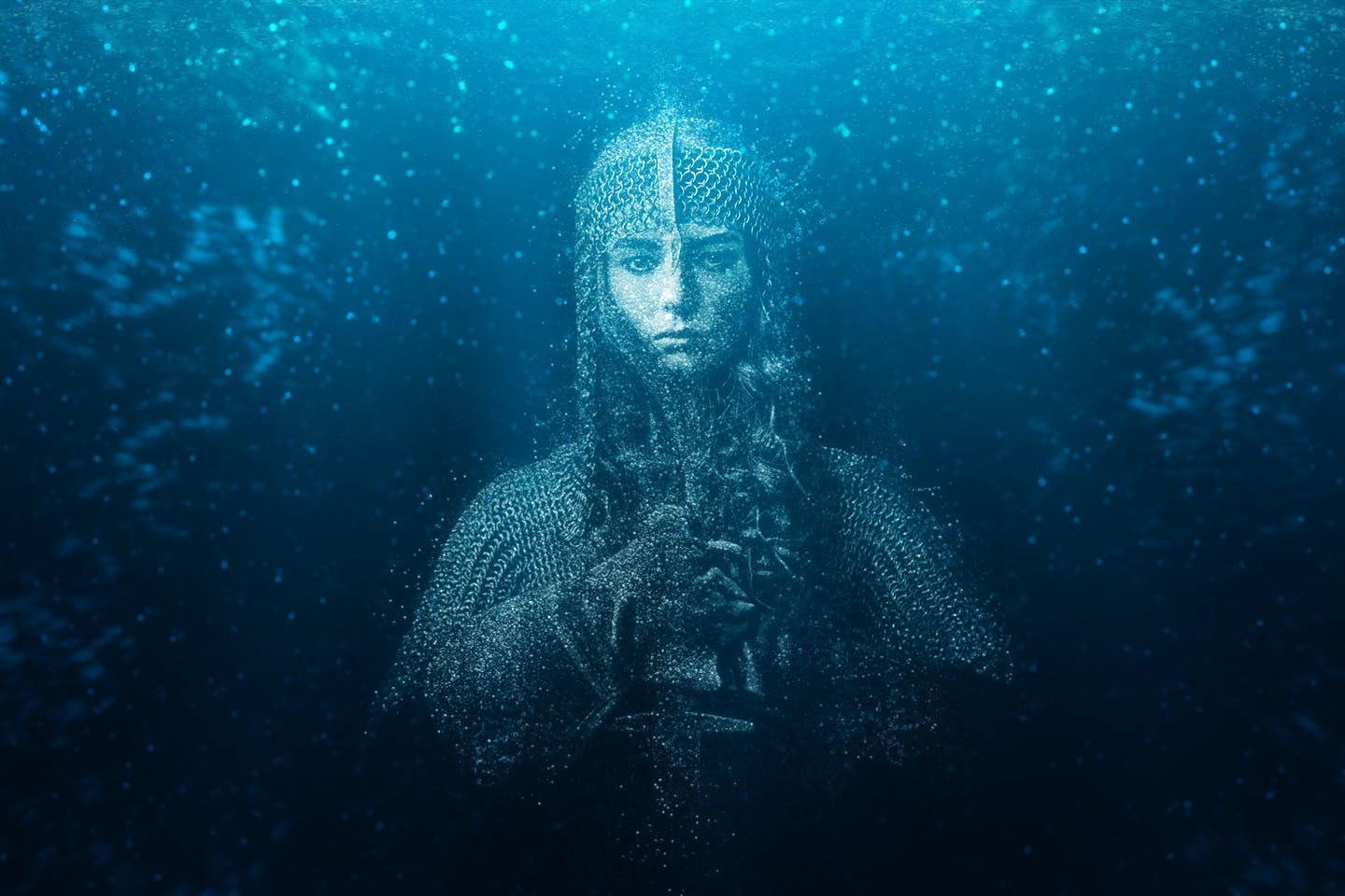 创意水下气泡画艺术效果一键生成PS动作 Bubbles CS4+ Photoshop Action插图(5)