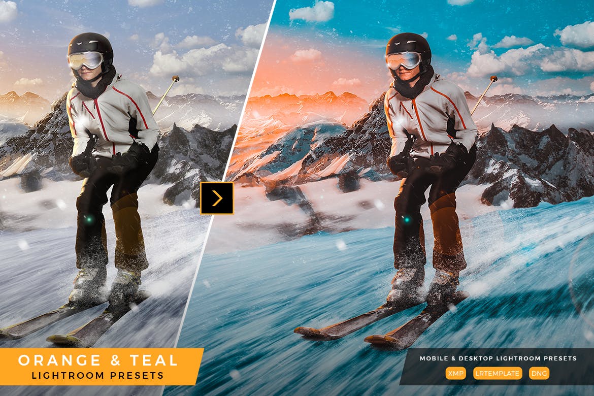 橙色&深绿色色调照片调色滤镜素材库精选LR预设 Orange and Teal Lightroom Presets插图(4)