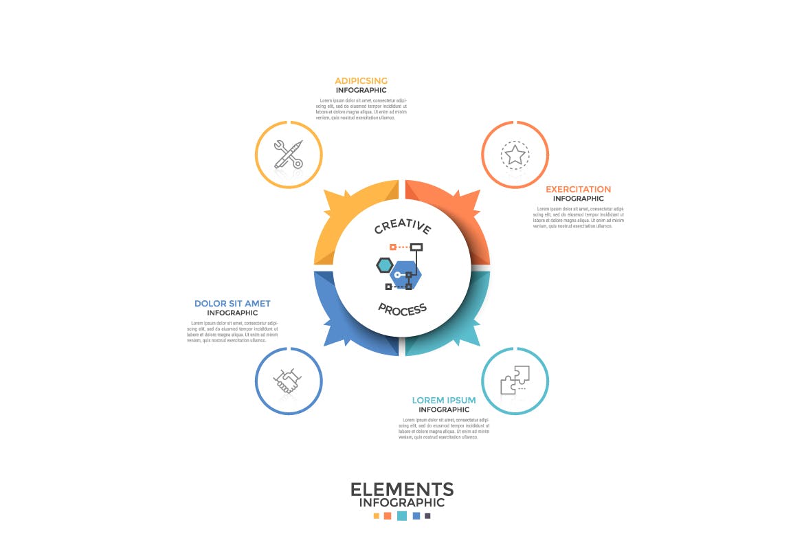 数据统计分析类幻灯片设计信息图表素材v14 Infographic Solutions. Part 14插图(6)