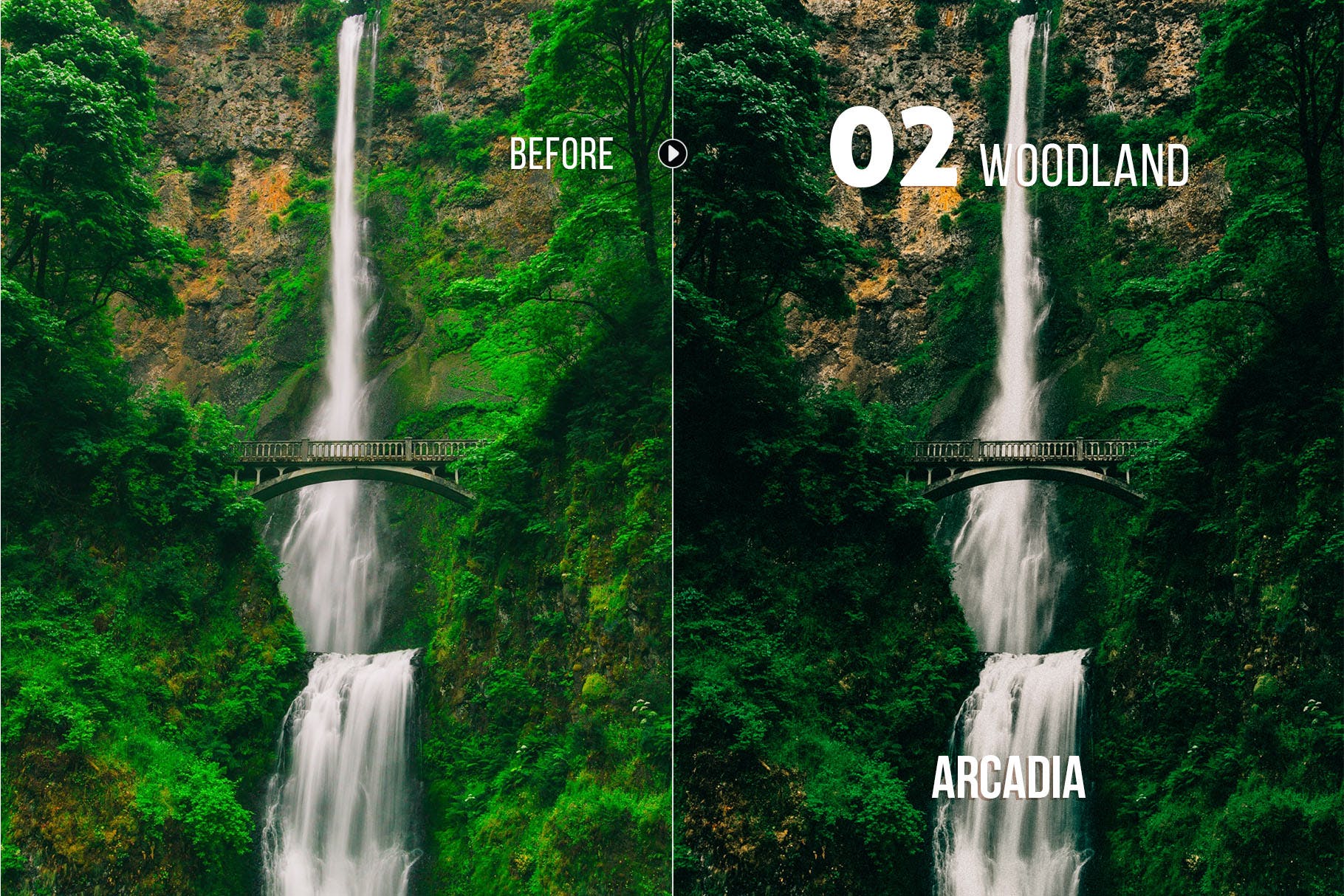 风景摄影作品后期效果处理LR预设 Arcadia Landscape Presets for Lightroom & ACR插图(2)