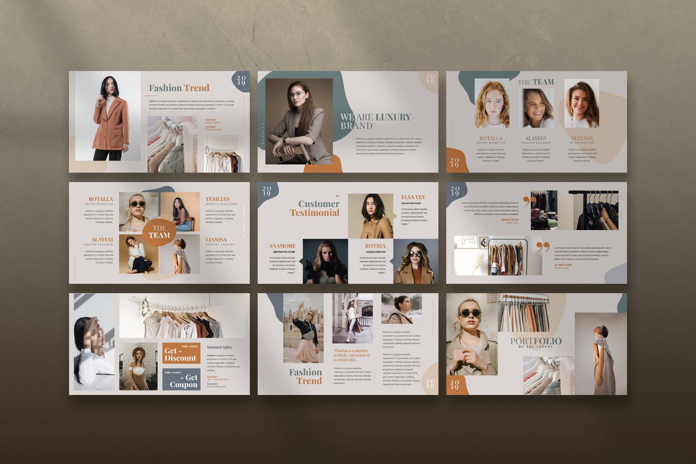 时尚品牌商店介绍Keynote演示文稿模板 Fashion Store – Keynote Presentation插图(4)