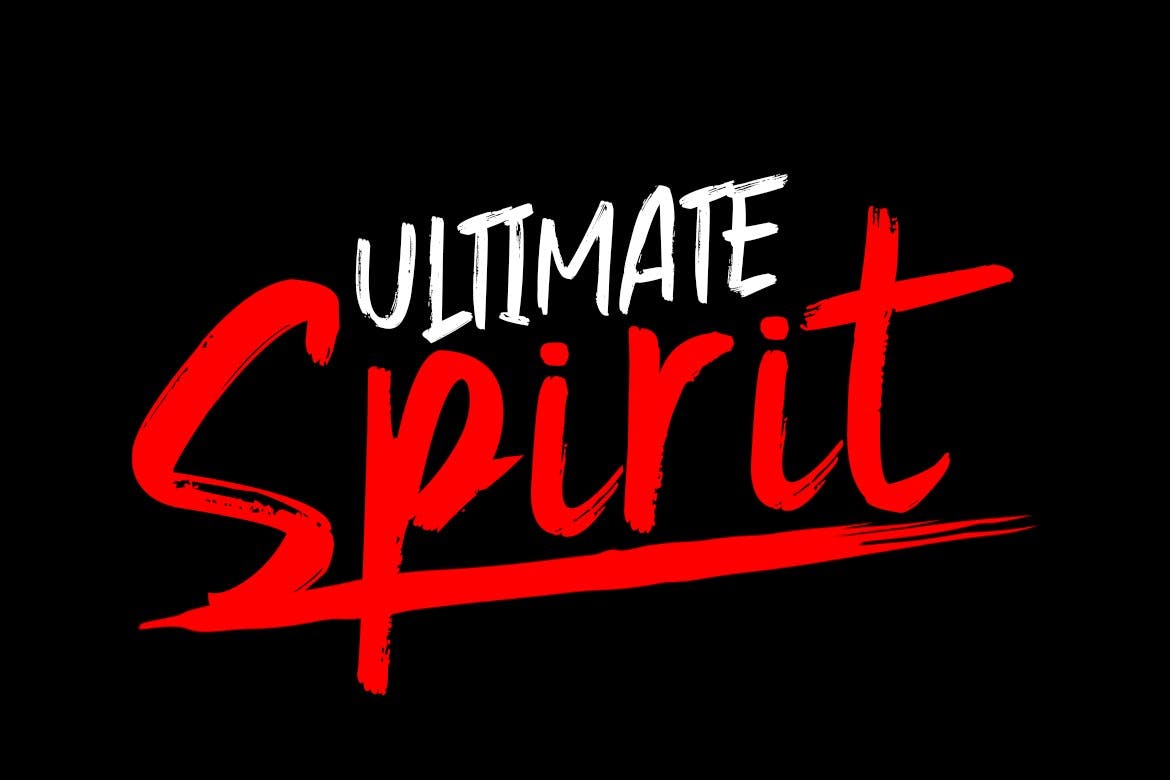 英文干笔刷豪迈风格书法字体下载 Gojira插图(2)