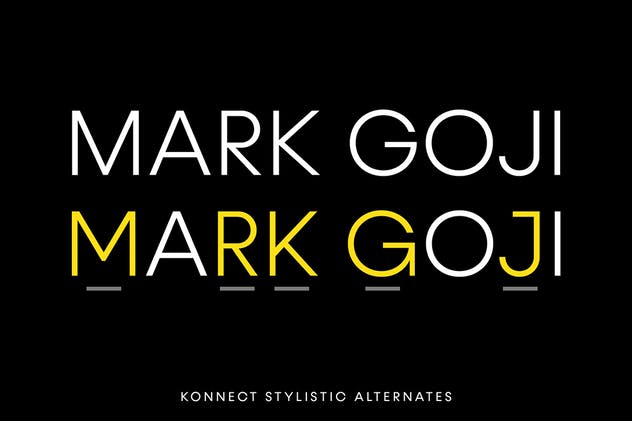 高品质几何无衬线字体家族[18种字体样式] Konnect Font Family插图(8)