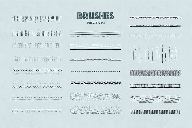 47款手绘画笔&图案AI笔刷合集 The Fairy Vector Brushes插图(2)