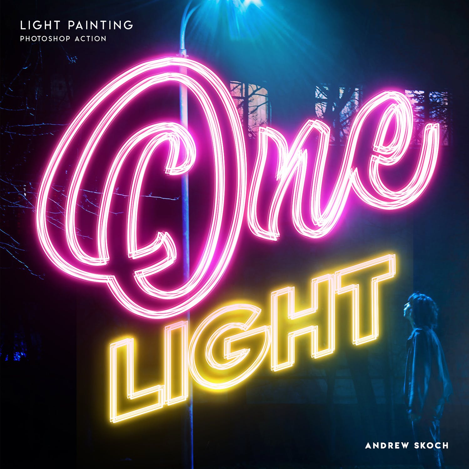 霓虹灯发光字体特效PS动作 Light Painting – Photoshop Action插图(9)