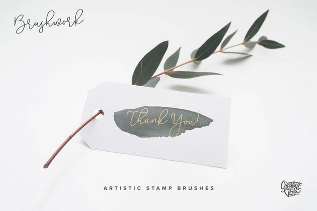 100个艺术印章画笔PS&Procreate笔刷 Brushwork: Artistic Procreate & Photoshop brushes插图(10)