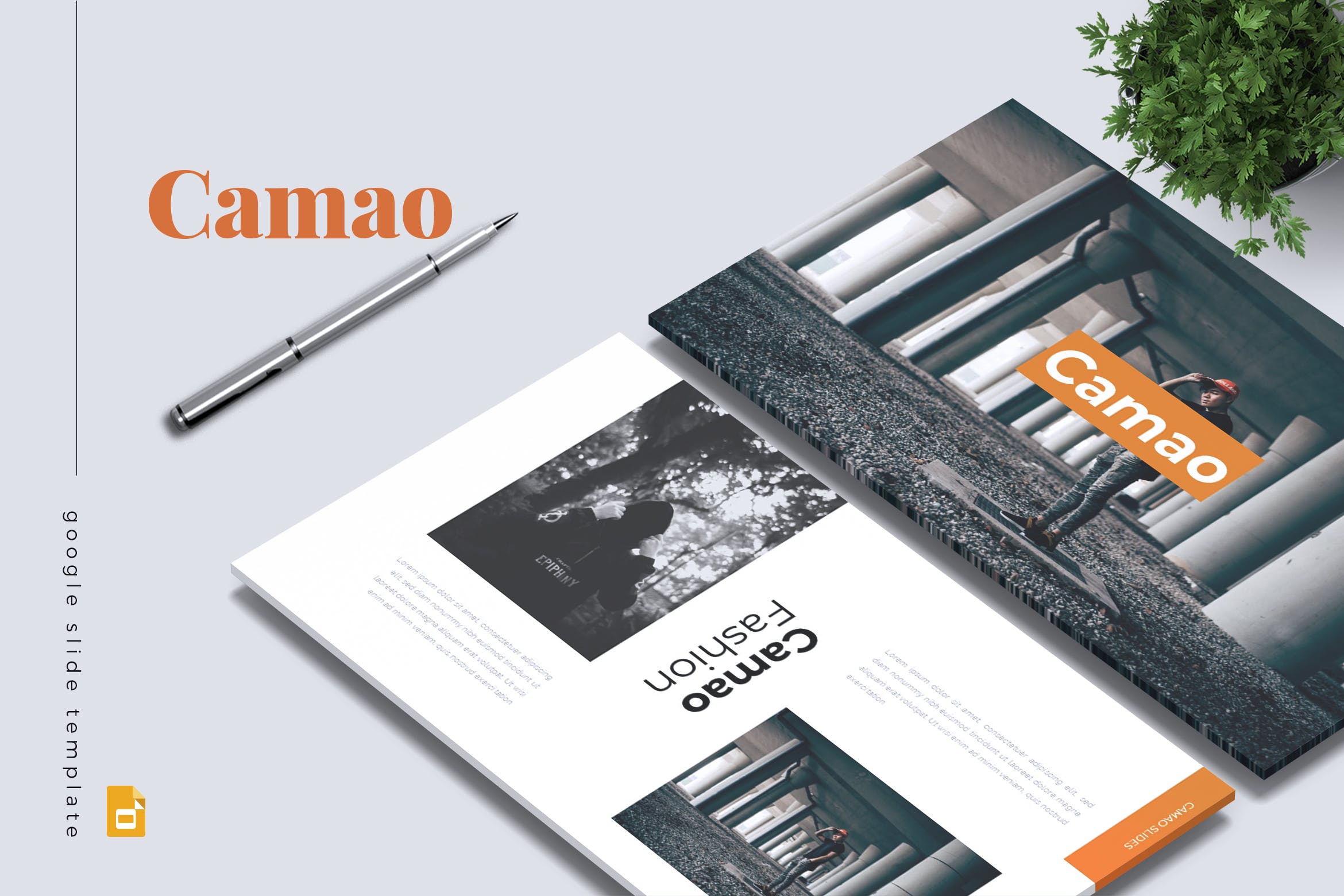 时尚品牌公司简介谷歌幻灯片设计模板 CAMAO – Fashion Google Slides Template插图
