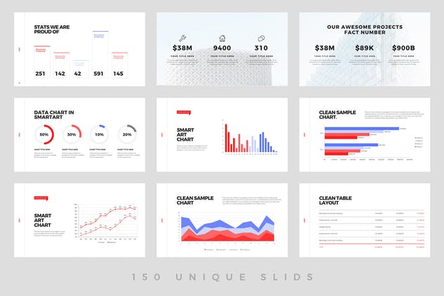 现代简约实用设计风格企业简介介绍PPT模板下载 Balance – Powerpoint Template插图(11)