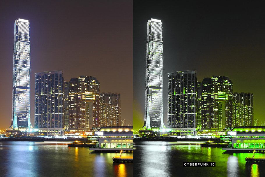 10款科幻电影特效照片滤镜PR预设 10 Cyberpunk Lightroom Presets LUTs插图(4)
