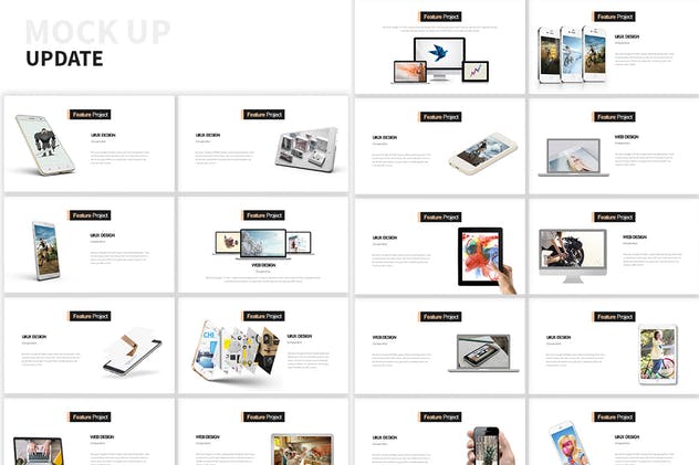 创意互联网产品服务介绍PPT演示文稿模板 Rockefeller Creative Powerpoint Presentation插图(5)