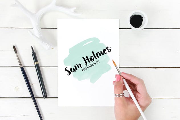 水彩绘画笔画图案PS笔刷#2 Watercolor Photoshop Brushes #2插图(1)