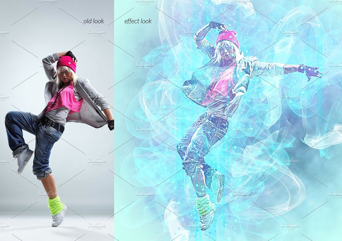 现代艺术烟雾效果PS动作 Smoke Photoshop Action插图(6)