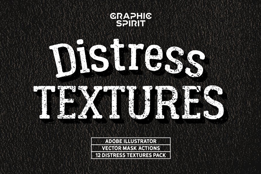 划痕磨损做旧效果AI动作 Distress Vector Texture Set插图