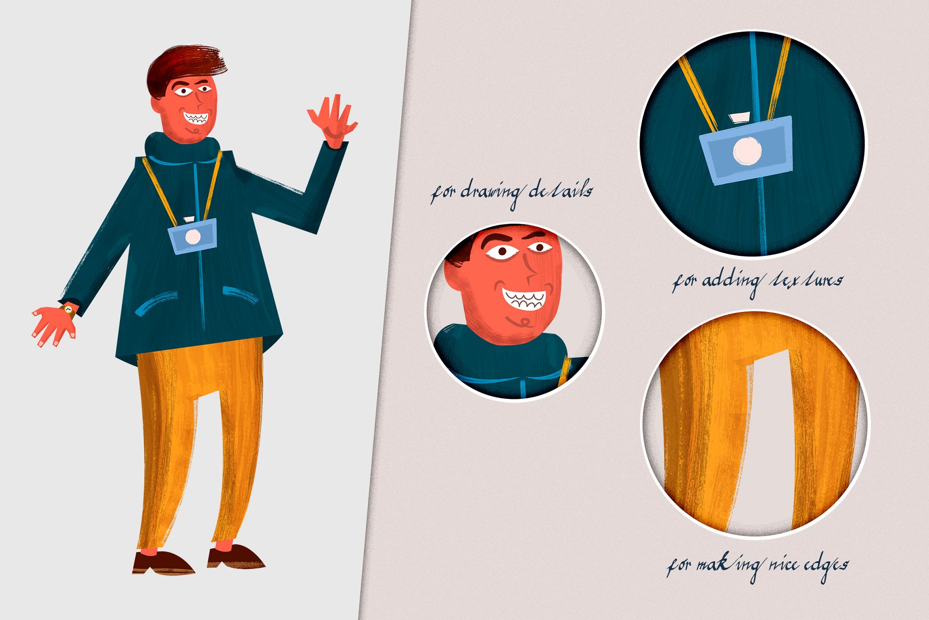 高品质AI手工画笔合集 Classic Strokes by Guerillacraft插图(1)