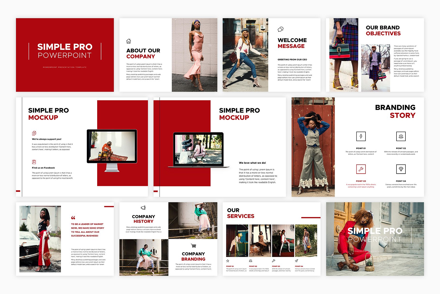 易于使用的极简主义PPT模板下载 Simple PRO PowerPoint [pptx]插图(3)