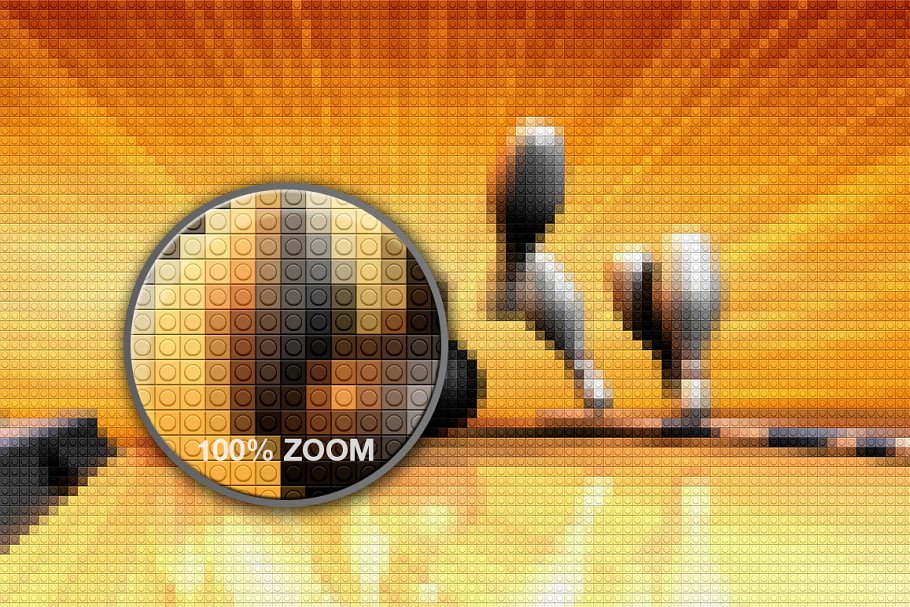 40款马赛克效果PS动作 40 Brick Mosaics Actions插图(2)