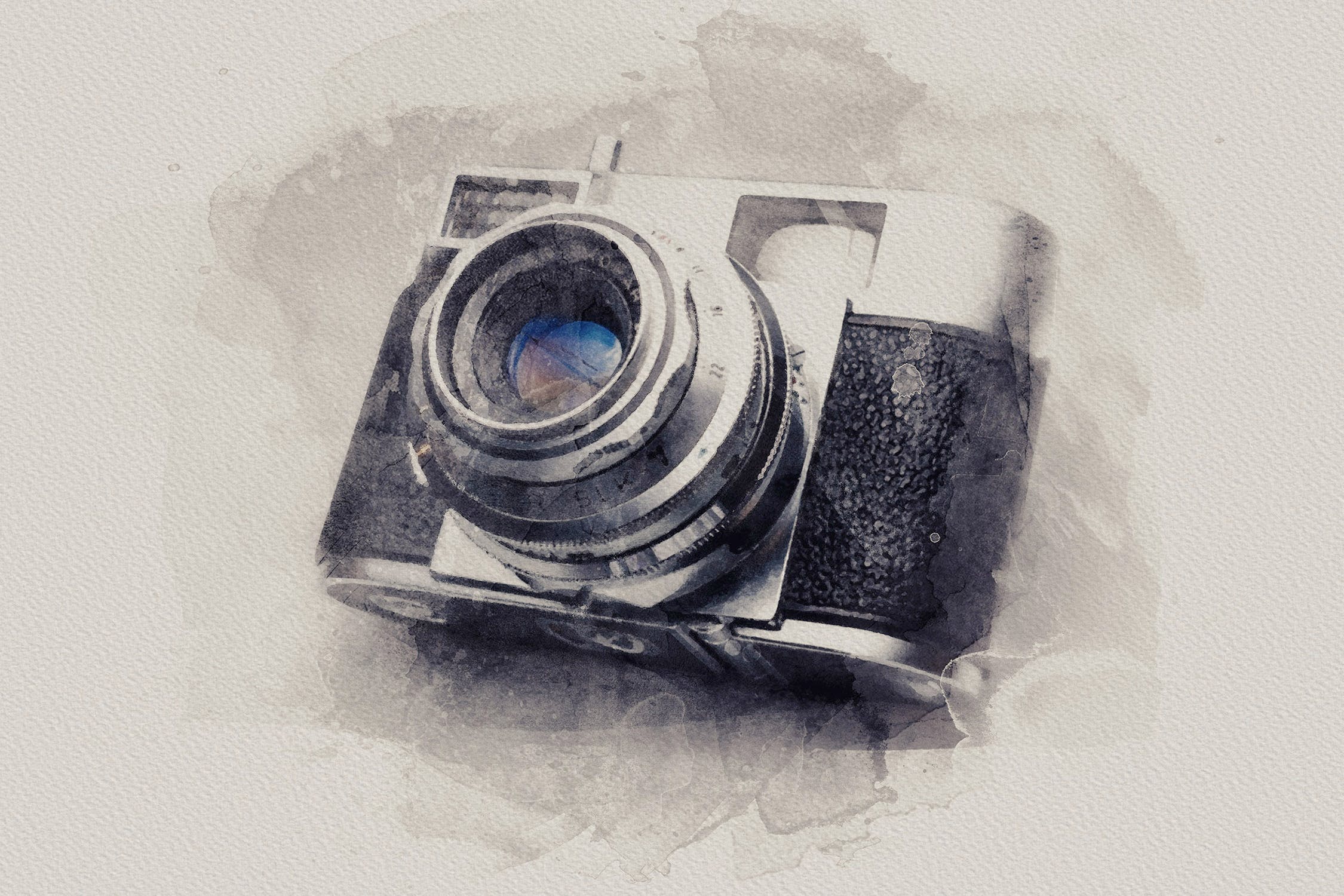 独特的水彩照片效果生成器PSD分层模板 The Ultimate Watercolor Creator 4插图(5)