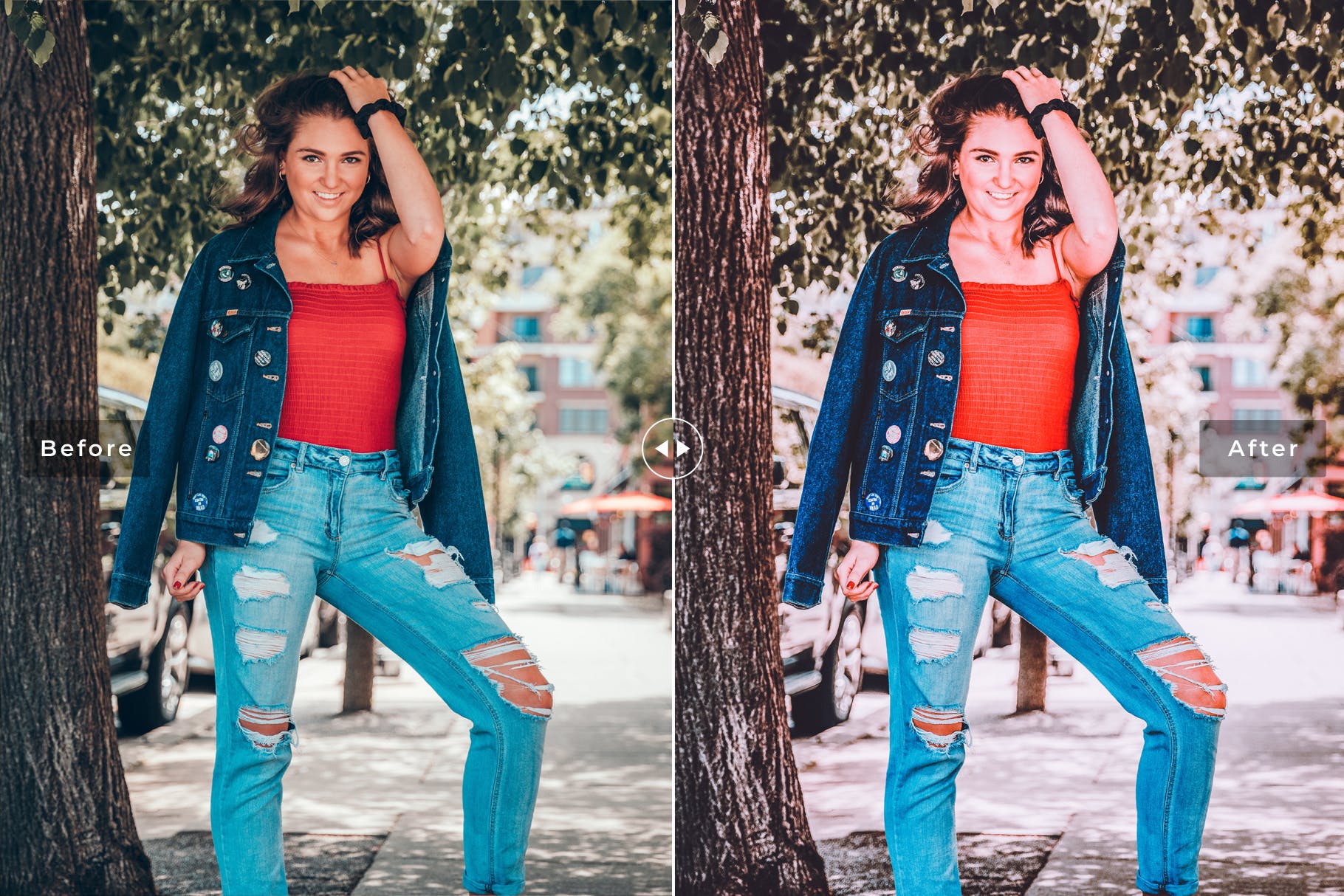 珊瑚粉色调图片后期处理调色滤镜LR预设 Flamingo Mobile & Desktop Lightroom Presets插图(4)