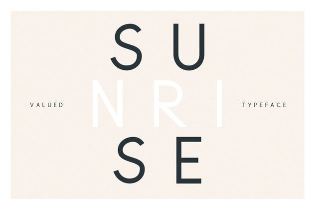 极简主义实心/空心无衬线英文字体家族 Valued – A Deluxu Sans Serif Family插图(5)