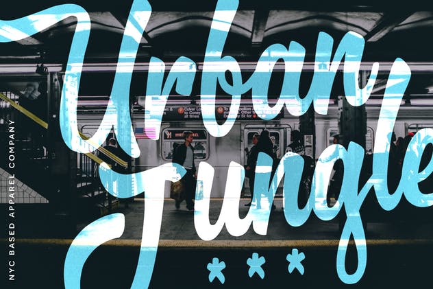 粗线条画笔手写英文字体 Brooklyn Script插图(3)