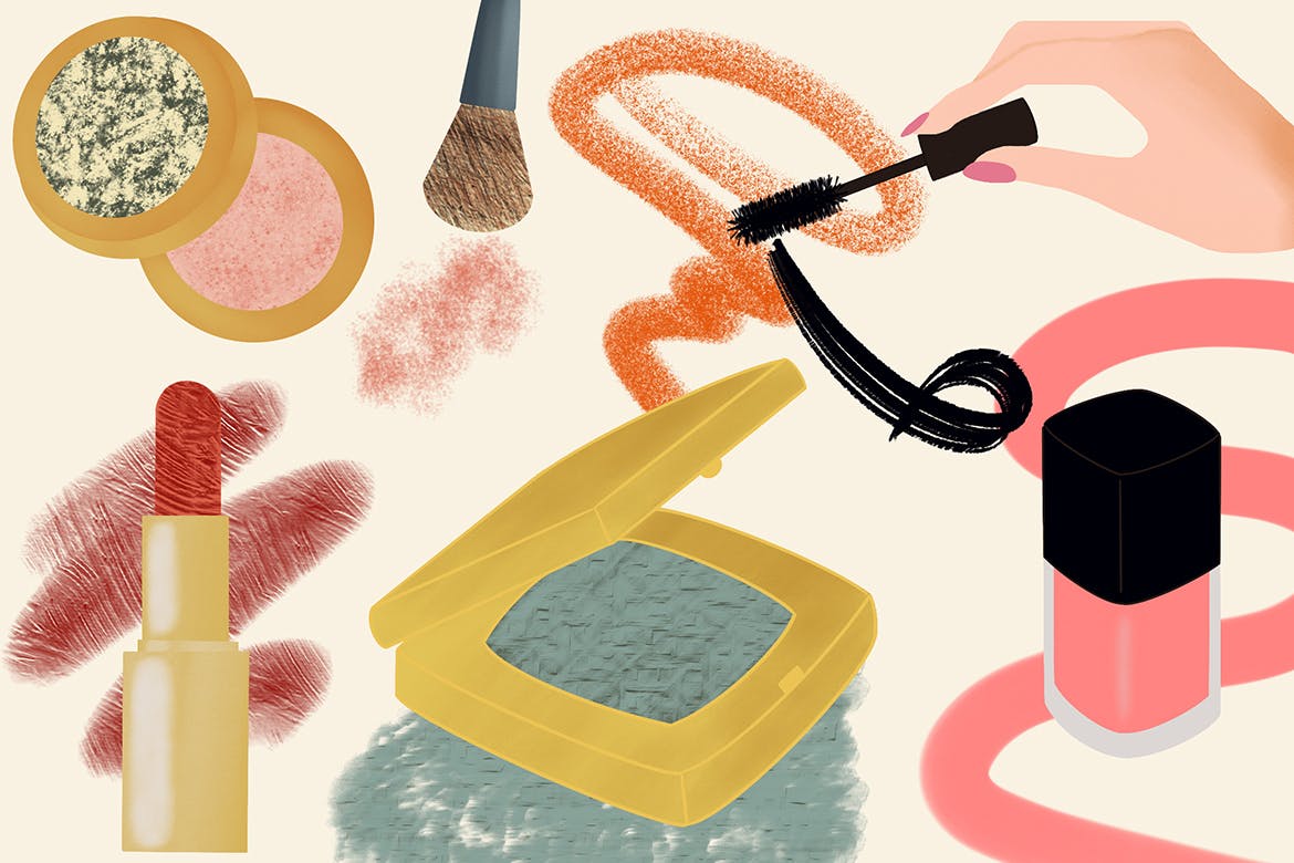 插画师必备的复古时尚美容Procreate笔刷 Beauty Brushes for Procreate插图(4)