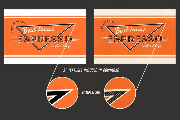 19世纪40-50年代复古风格广告设计图层样式 Shine On – Retro Advertisement Kit插图(2)