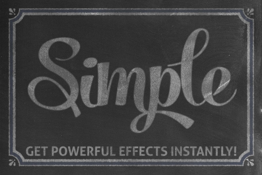 黑板画粉笔笔画文本样式 Chalkboard Automator – Chalk Effects插图(1)