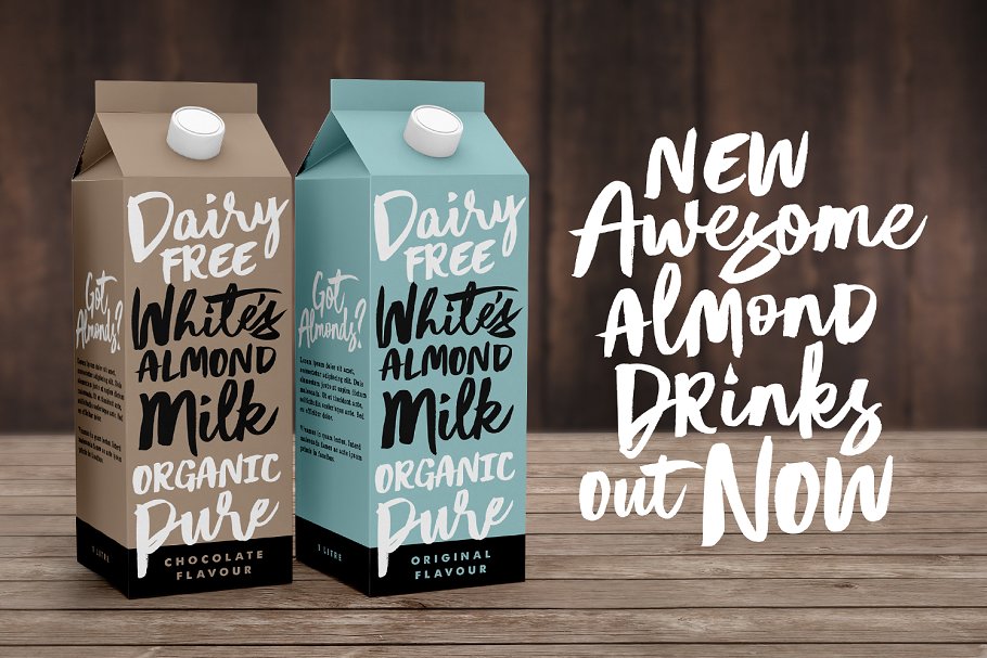 一组质朴有魅力的手绘字体组合  The Wayfaring Font Duo插图(4)