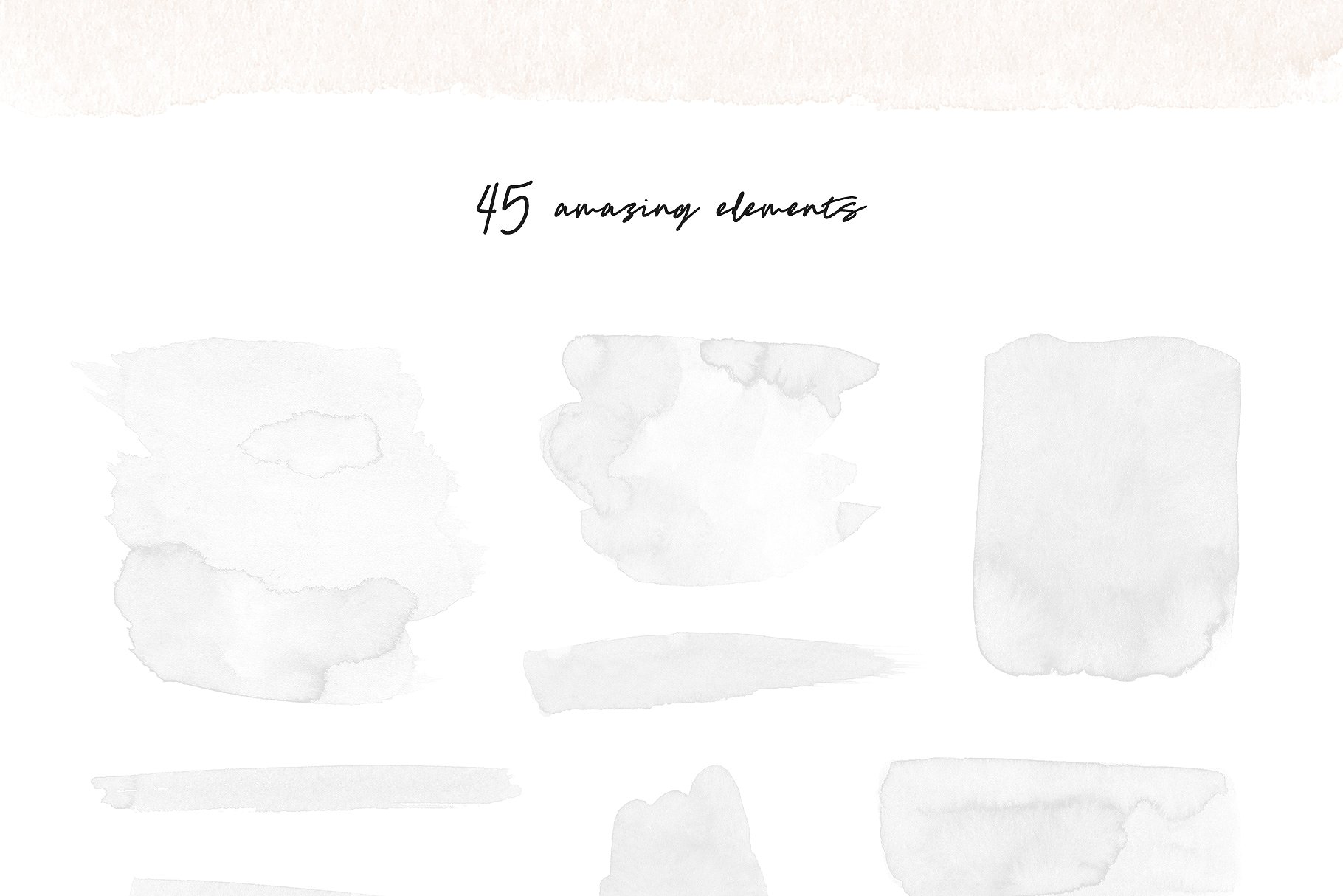 水彩笔画PS笔刷合集 Aurora Brushes Collection插图(2)