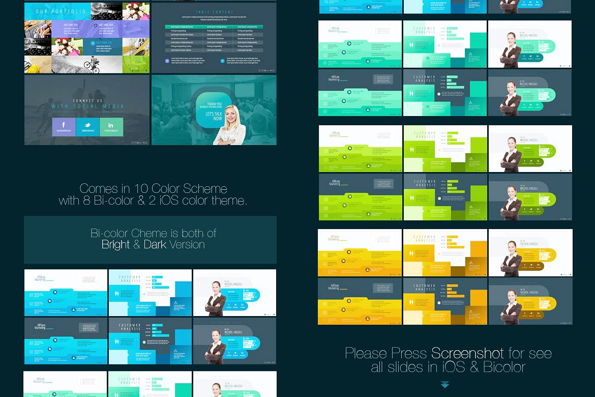 数据演示的多用途商务演示主题模板ppt插图(4)