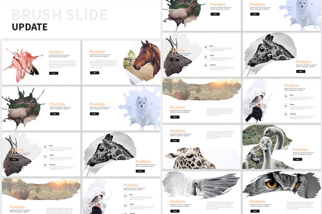 创意互联网产品服务介绍PPT演示文稿模板 Rockefeller Creative Powerpoint Presentation插图(4)