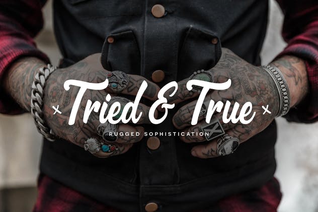 粗线条画笔手写英文字体 Brooklyn Script插图(1)