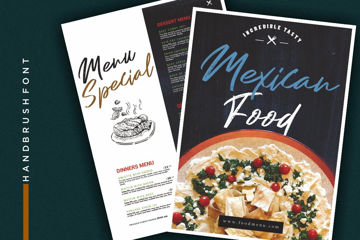 豪迈硬朗英文笔刷草书字体下载 Mastery Hand Brush插图(2)